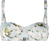 Floral-Print Bikini Top 