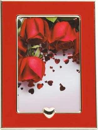 TJMAXX 4X6 Narrow Edge Metal Heart Tabletop Picture Frame, Gold