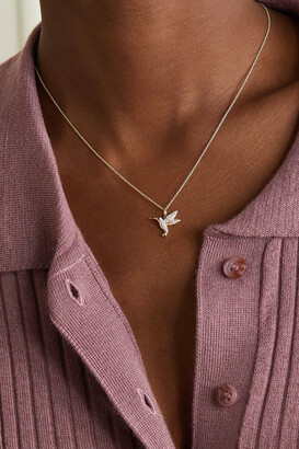 Sydney Evan Hummingbird 14-karat Gold Diamond Necklace