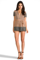 Thumbnail for your product : Anna Sui Parrot Print Chiffon Romper