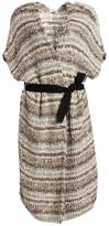 Thumbnail for your product : Brunello Cucinelli Paillette Knit Belted Long Cardigan