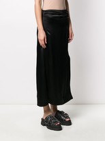 Thumbnail for your product : Ganni Split-Leg Satin Skirt
