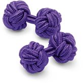 Thumbnail for your product : Charles Tyrwhitt Purple knot cuff links