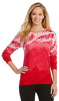 Thumbnail for your product : Chaus Bountiful Hues Ombré Sweater
