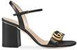 gucci leather midheel sandal