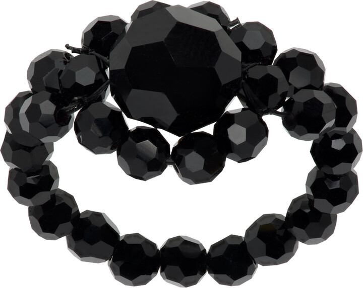 Simone Rocha Black Daisy Solo Ring