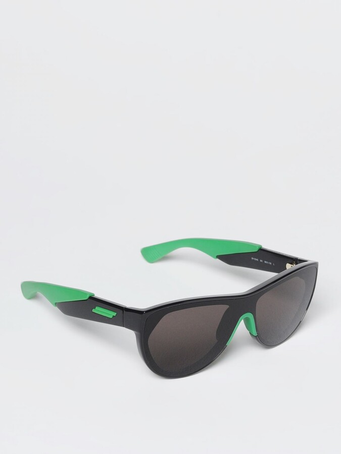 Bottega Veneta Miter injected acetate sunglasses - ShopStyle