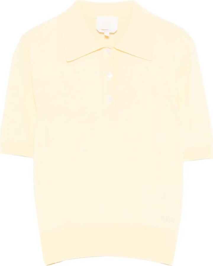 A.P.C. Cotton Polo Shirt With Jacquard Logo