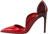 Thumbnail for your product : Valentino Scalloped Pointed-Toe Single-Sole Pump, Red