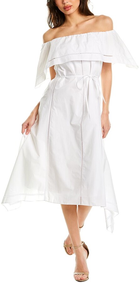 中古 Theory Shoulder Off オフショルダーシャツ ネイビー Blouse