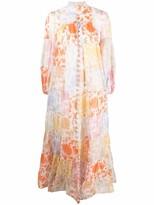 Thumbnail for your product : Zimmermann Floral-Print Flared Dress