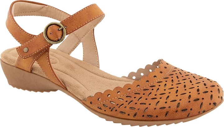 JBU Women's Vinya Round Toe Wedge Sandals