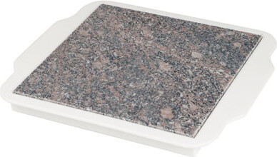 Chef Buddy Food Warmer Plate - Microwavable 9-Inch Marble Hot Plate Keeps Food Warm Longer - Great for Parties, Family Gatherings, and Holidays