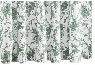The Matouk Schumacher Collection San Cristobal Shower Curtain - Green/white