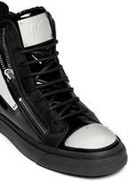Thumbnail for your product : Nobrand 'London' metal plate patent leather sneakers