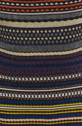 Missoni Women's Metallic Knit Patchwork Midi Skirt