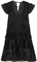 Thumbnail for your product : Isabel Marant Vila Plissé Silk-Blend Organza Mini Dress