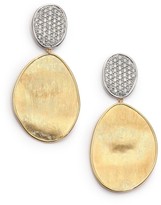 Thumbnail for your product : Marco Bicego Lunaria Diamond & 18K Yellow Gold Large Drop Earrings