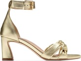 Thumbnail for your product : Cole Haan Adella 65MM Braided-Strap Metallic Leather Sandals