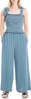Thumbnail for your product : Max Studio Women's Crepe Smocked Top Jumpsuit