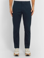 Thumbnail for your product : NN07 Theo Tapered Cotton-Blend Chinos - Men - Blue - 29W 32L