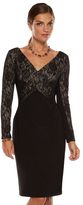 Thumbnail for your product : Chaps crossover lace-trim dress - women's