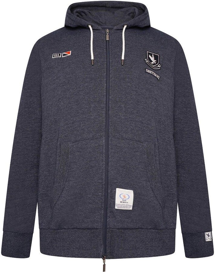 Grey Hawk Extra Tall Cotton Fleece Lined Zipped Hoodie ShopStyle