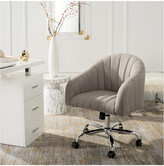 Thumbnail for your product : Safavieh Themis Linen Chrome Leg Swivel Office Chair