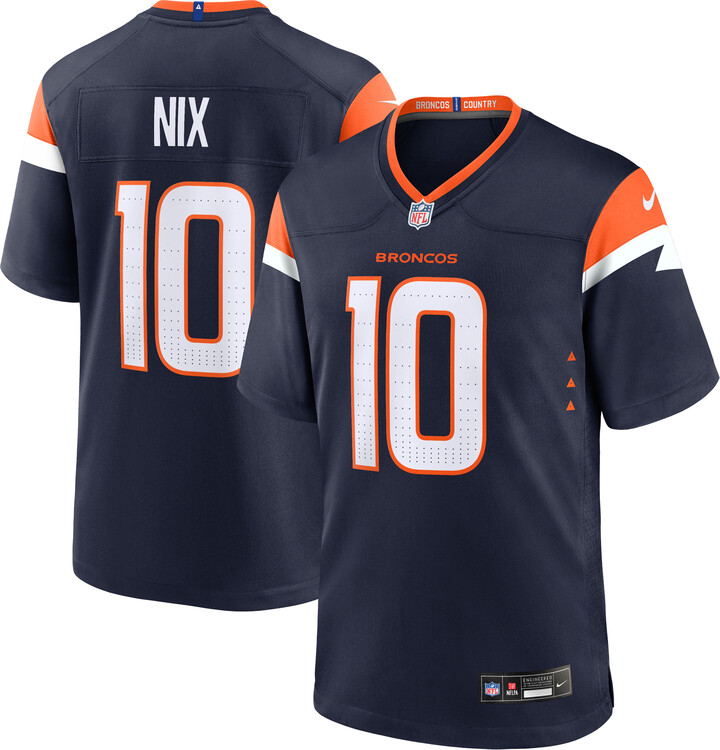 Nike Men's Bo Nix Navy Denver Broncos Alternate Game Jersey