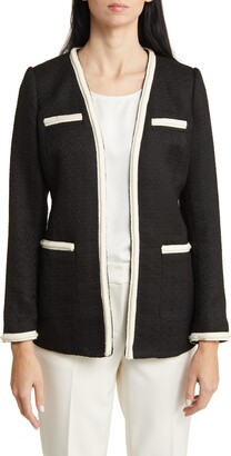 Black And White Tweed Jacket