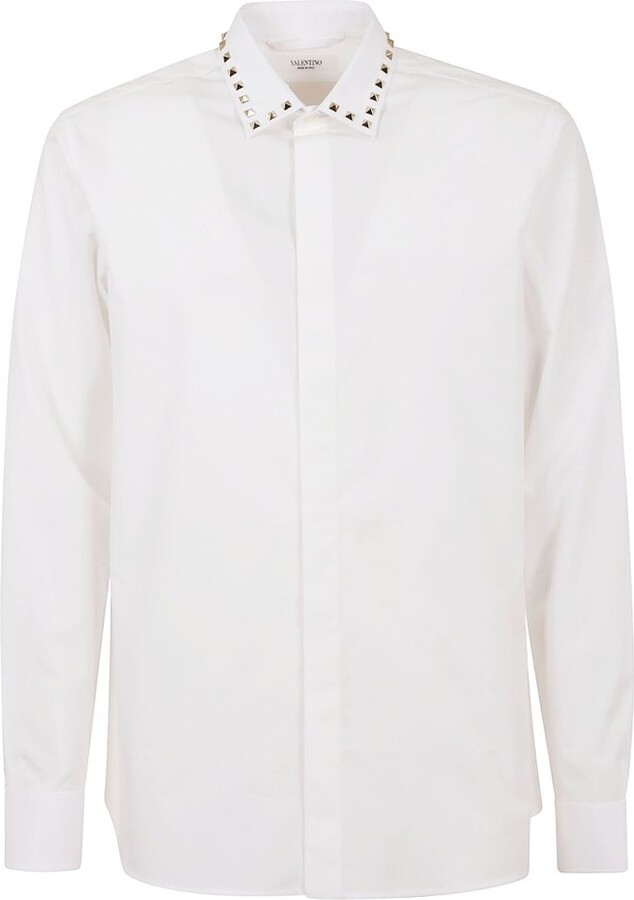 Valentino Untitled Stud Button-Up Shirt