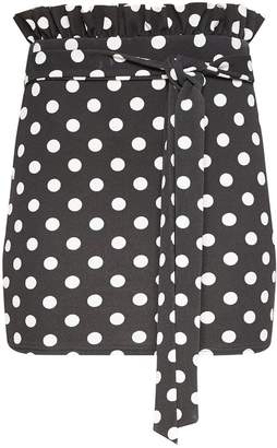 PrettyLittleThing Black Paperbag Mini Skirt