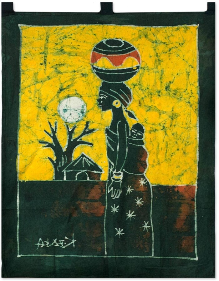 Batik Palm Wine Seller Wall Hanging ShopStyle
