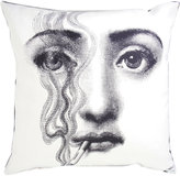 Thumbnail for your product : Fornasetti Il Fumo Fa Male Pillow
