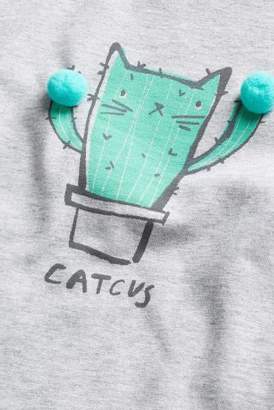 Next Girls Ecru Cactus T-Shirts Three Pack (3mths-6yrs)