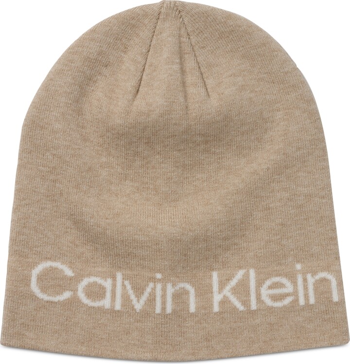 Calvin Klein Men's Allover Monogram Logo Beanie