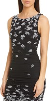 Thumbnail for your product : Fuzzi Floral Ruched Sheath Dress