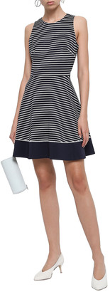 Kate Spade Striped Stretch-jersey Mini Dress