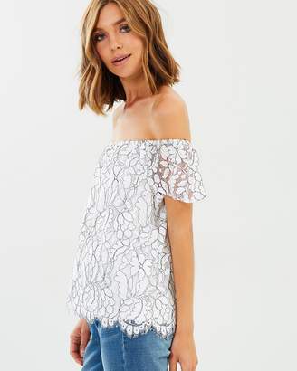 Sass Clemence Corded Lace Top