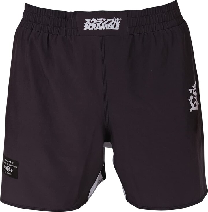 Scramble Senshu MMA Fight Shorts Black. Grappling Training Fightwear