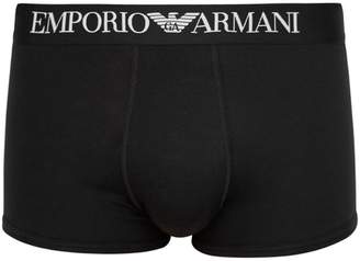 Emporio Armani Emporio Black Stretch-cotton Briefs