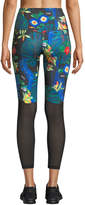 Thumbnail for your product : Nike Power Floral-Print 7/8 Performance Tights