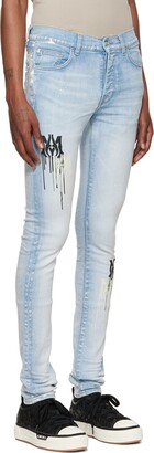 Amiri Blue MA Stencil Jeans