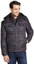 Thumbnail for your product : Hawke & Co dark charcoal herringbone 'Grant' utility jacket