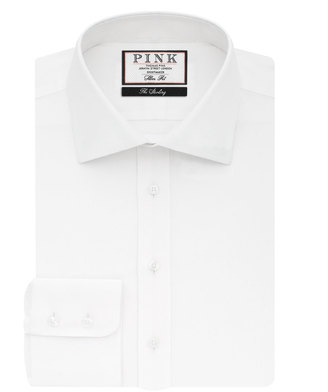 Thomas Pink Frederick Plain Slim Fit Button Cuff Shirt