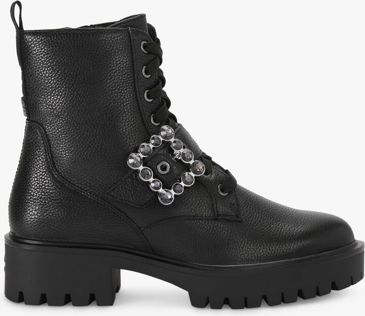 Carvela Opulent Leather Lace Up Ankle Boots ShopStyle