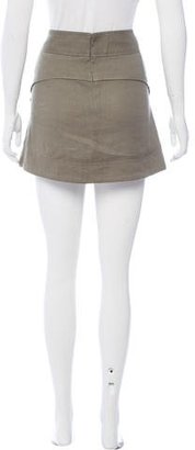 Veronica Beard Linen-Blend Mini Skirt