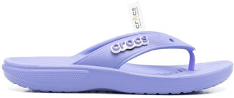 Crocs Logo Embossed Flip-Flops