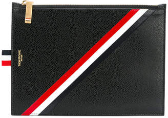 Thom Browne striped print zipped purse