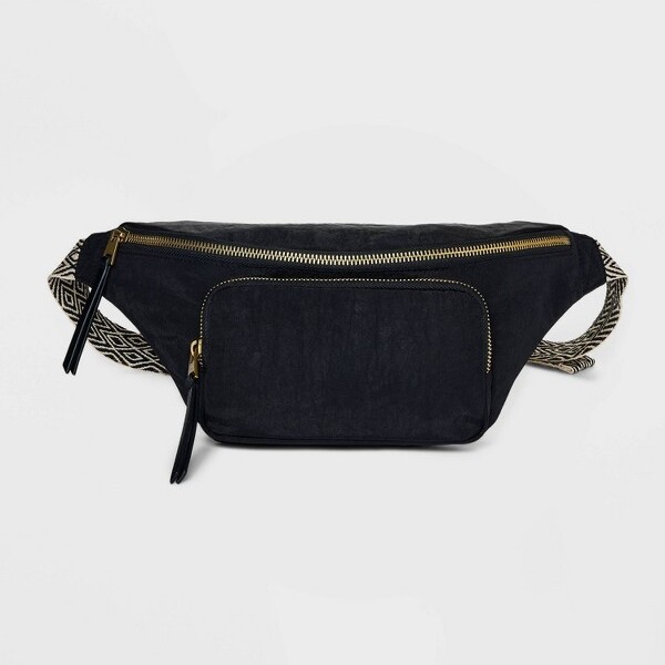 Striped Handbag Strap - Universal Thread™ Black